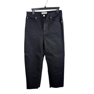 Everlane Jeans Womens 28 Black The Way High‎ Rise Straight Organic Cotton